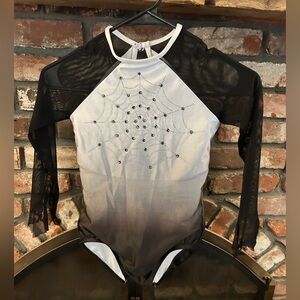 Spider Web Design Kids One Piece leotard